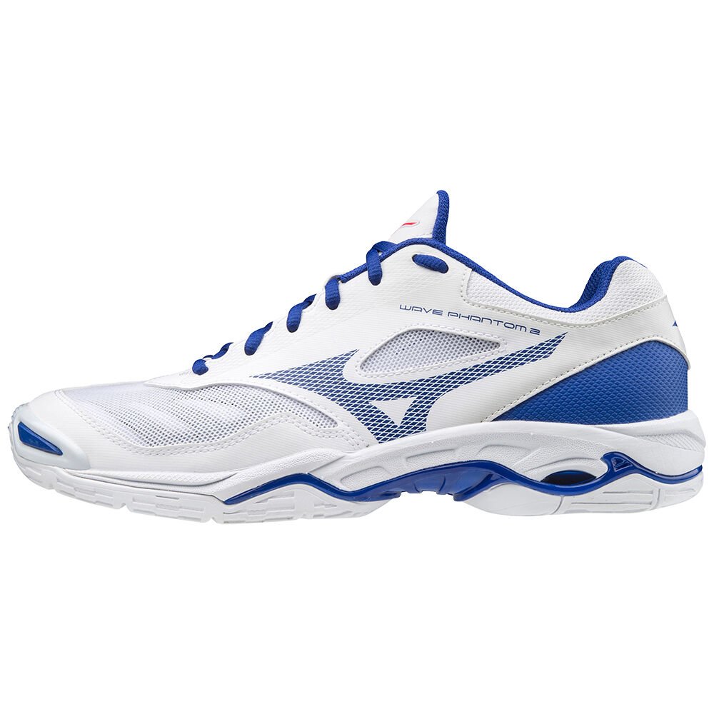 Mizuno Wave Phantom 2 Női Kézilabda Cipő Fehér/Kék/Rózsaszín XON783654